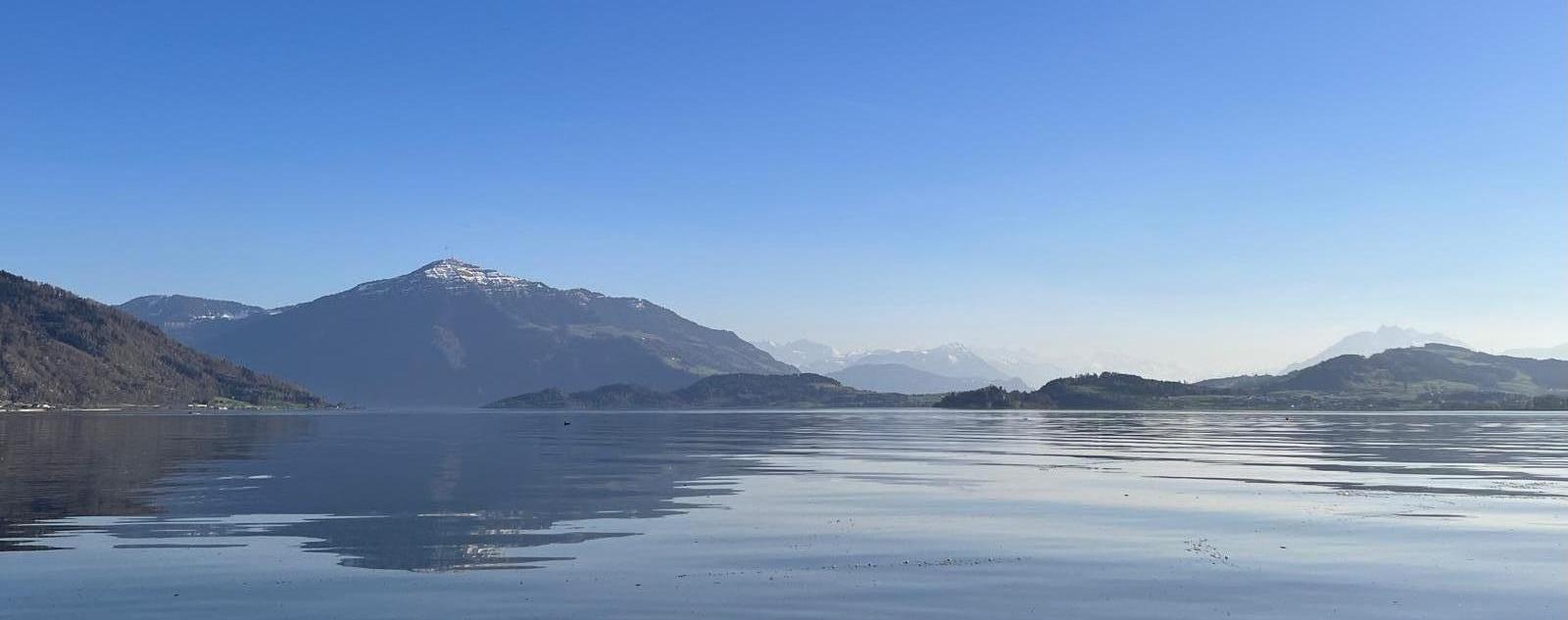 Sonniger Blick auf Zugersee & Rigi - Danke für deine Wertschätzung & dein Feedback