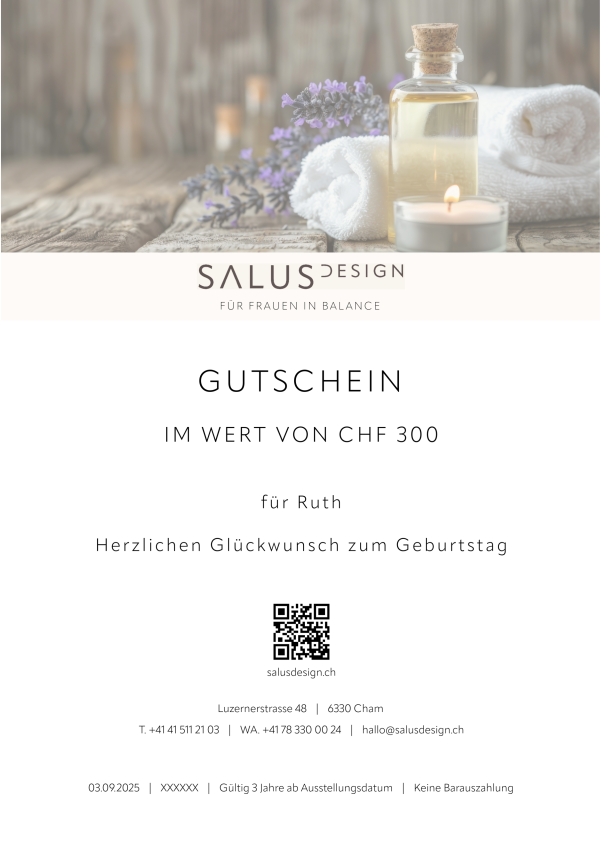 Beispiel eines Print-at-Home-Gutscheins zum Verschenken einer besonderen Auszeit